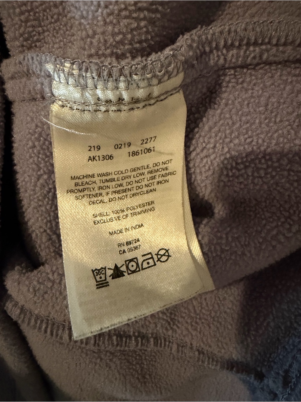 Columbia Lilac Cozy Fleece Pullover Tunic Hoodie XL - Picture 5 of 5